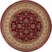 Sarouk Traditional Round Rug Red - 3 ft. 11 in.