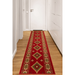 Custom Size Runner Rug Southwestern Red Skid Resistant Pick Your Own Size Rug Runner Cut to Size Roll Runner Rugs By Feet Customize in USA Facilty
