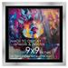 9x9 Silver Frame Matted for 9x9 Picture or 12x12 Art Poster Without Photo Mat - Display Your 9 x 9