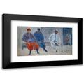 Ernst Schiess 24x15 Black Modern Framed Museum Art Print Titled - Zouaves