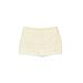 Ann Taylor LOFT Shorts: Ivory Print Bottoms - Women's Size 4 - Stonewash