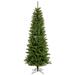 Vickerman 18304 - 4.5' x 24" Artificial Salem Pencil Pine 150 Italian LED Multi-Color Lights Christmas Tree (A103047LED)