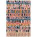 Blue/Gray 96 x 60 x 0.5 in Area Rug - Dash and Albert Rugs Paint Chip Abstract Hand Hooked Area Rug in Pink/Blue/Gray | Wayfair DA1832-58