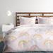 Viv + Rae™ Jamilee Pink Unicorn Reversible Microfiber Duvet Cover Set Microfiber in Pink/Yellow | Full/Queen Duvet Cover + 2 Standard Shams | Wayfair