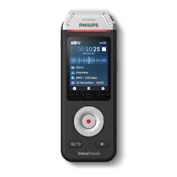 Philips Voice Tracer DVT2110/00 Diktiergerät Flash card Schwarz, Chrom Image