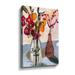 Winston Porter Still Lifewith Mason Jar & Flowers Still Lifewith Mason Jar & Flowers by - Painting on Canvas in Red | 12 H x 8 W x 2 D in | Wayfair