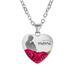 Pgeraug gifts for women Heart Pendant Necklace Engraved With MOM Mother Plot Gift Love Accessories desk organizer B