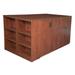 Regency Legacy Stand Up 2 Storage Cabinet/ 2 Lateral File Quad with Bookcase End- Cherry