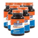 Elmer s Easy to Use Photo-Safe Repositionable No Wrinkle Clear Rubber Cement Adhesive 4 oz 2 Pack