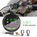 5 in 1 Motorcycle Water Temperature Meter USB Rechargable Time Voltmeter LED Night Vision Meter with Temperature Sensor