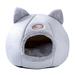 Alloet Cat Bed Semi-enclosed House Small Dog Pets Cozy Cave Comfortable for Home (XL)