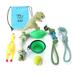 Pet Chew Toys Durable Interactive Toys for Dog Cat Training and Play Combo Pack Random Color