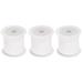 3 Rolls Nylon Beading Thread Knotting Cord 0.6mm 50 Yards Satin String, White