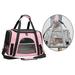 Portable Cat Carrier Soft-Sided Pet Travel Carrier for Small Cats Dogs Puppy Comfort Portable Foldable Pet Bag Outgoing Transport Pets Bags - Pink