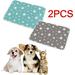 Reusable Washable for Dogs 2Pc Pet Training Pad Puppy Pee Pad for Indoor Car 50x70cm