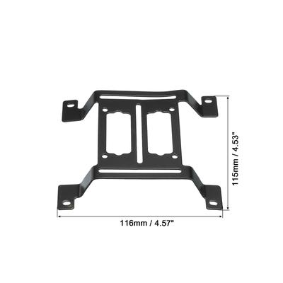 Water Cooling Pump Radiator Support, Arched Water Pump Bracket 116×115mm Black