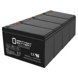 12V 8Ah UPS Battery Replacement for APC Back-UPS ES BE550G - 4 Pack