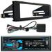 Dual XDM280BT Single DIN Bluetooth AM/FM Radio Stereo USB AUX 200W CD Player Receiver Bundle Combo with Single-DIN Stereo Installation Kit (Fits Select 1998-2013 Harley Davidson Touring Motorcycles)