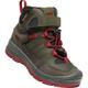 KEEN Kinder Multifunktionsstiefel REDWOOD MID WP C-STEEL GREY/RED DAHLIA, Größe 30 in Grau