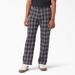 Dickies Men's Regular Fit Plaid Pants - Wine/black Size 30 32 (WPR21)