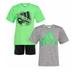 Adidas Shirts & Tops | Adidas Shorts Adidas Shirt Adidas 3 Piece Set Kids Adidas 3 Piece Set In Size 4t | Color: Black/Green | Size: 4tb