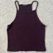 Brandy Melville Tops | Brandy Melville Ribbed Knit Tank Top | Color: Purple/Red | Size: Os