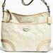 Coach Bags | Coach Embossed Patent Leather Peyton Shoulder Bag | Color: Cream | Size: Os