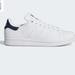 Adidas Shoes | Adidas Stan Smith Sneakers White & Navy Men’s Us 8 | Color: Blue/White | Size: 8