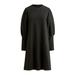 J. Crew Dresses | Jcrew Original Cotton Terry Puff-Sleeve Sweatshirt Dress | Color: Black | Size: Xs