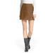 Free People Skirts | French Connection Modern Femme Faux Leather Skirt | Color: Brown | Size: 0