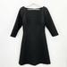 J. Crew Dresses | J. Crew Dress Matelasse Boatneck Sheath Black A-Line 3/4 Sleeves | Color: Black | Size: 4