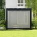 MIRADOR Aluminum Privacy Screen Panel for 10 Pergola/Gazebo - White(This is not pergola)