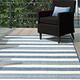 nuLOOM Heidi Multi Striped Indoor/Outdoor Area Rug 6 Blue