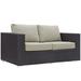 Ergode Convene Outdoor Patio Loveseat - Espresso Beige