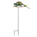 Tooarts Lizard Stake Wild Animal Decoration Large Garden Stake Iron Yard Stake Outdoor Lawn Decoration Green