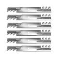 RAParts (6) Commercial Toothed Mulch Blades Fits Husqvarna Mower 61 Deck Replaces 539102093