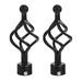 2PCS Decorative Curtain Rod End Curtain Rod Head Plug Window Curtain Rod Finals