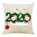 Pgeraug Christmas Pillow Covers Christmas Decorations Christmas Throw Pillow Covers Throw Pillow Cover Home Decor Cushion Cover Survived Family Pillowcase Throw Pillow Cover Pillow Case C