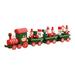 OAVQHLG3B Christmas Train Painted Wooden Christmas Decoration Kid Gift Toys Xmas Table Top Ornament Mini Locomotive Embellishments for Festival Present