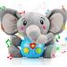 TOY Life Baby Toys 0 3 6 12 Months Plush Elephant Infant Toys Newborn Baby Musical Toys for Baby 6 to 12 Months Light Up Baby Toys for Boys Girls Toddlers Baby Gifts for 0 3 6 9 12 Month (GREY)