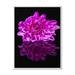 Designart Single Purple Chrysanthemum Flower On Black Reflection Traditional Framed Canvas Wall Art Print