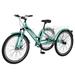 MOPHOTO 24 Single Speed Tricycle Low Frame Cruise Tricycle with large basket for seniors men women exercise Bicycle