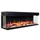 Endeavour Fires 60”/1530mm Rosedale 3D Media Wall Inset Electric Fireplace with Multi Flame Colours Log & Crystal Set, 7day Programmable Remote Control 1&2kW