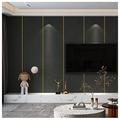 LXHONG 1 Roll Peel and Stick Wallpaper - Linen Wall Panels - Thermal Insulation - Soundproof Paneling - Interior Walls - Soft - Bedroom Wallpaper Decor (Color : Dark grey, Size : 65x280cm)