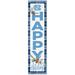 North Carolina Tar Heels 12'' x 48'' Happy Holidays Outdoor Leaner