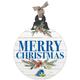 Delaware Fightin' Blue Hens 20'' x 24'' Merry Christmas Ornament Sign