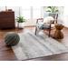 Lalo 5'3" Round Modern Off White/Taupe/Dusty Sage/Ink Blue/Light Gray/Deep Teal/Mustard Area Rug - Hauteloom