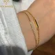 XIYANIKE-Bracelets double couche en biscuits brillant pour femmes et filles bijoux de mode cadeau