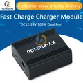 Chargeur de voiture DC12-28V 100W PD double Port VOOC PD3.0 Flash QC4 + Module abaisseur pour