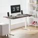 The Twillery Co.® Marietta Height Adjustable Standing Desk Wood/Metal in White | 60 W x 30 D in | Wayfair 618027C9D7DB47F09730F07870ED813E